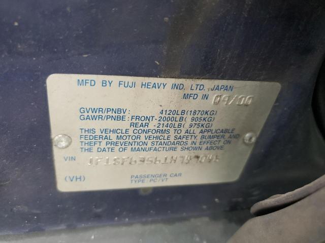 2001 Subaru Forester L VIN: JF1SF63561H747046 Lot: 57089924