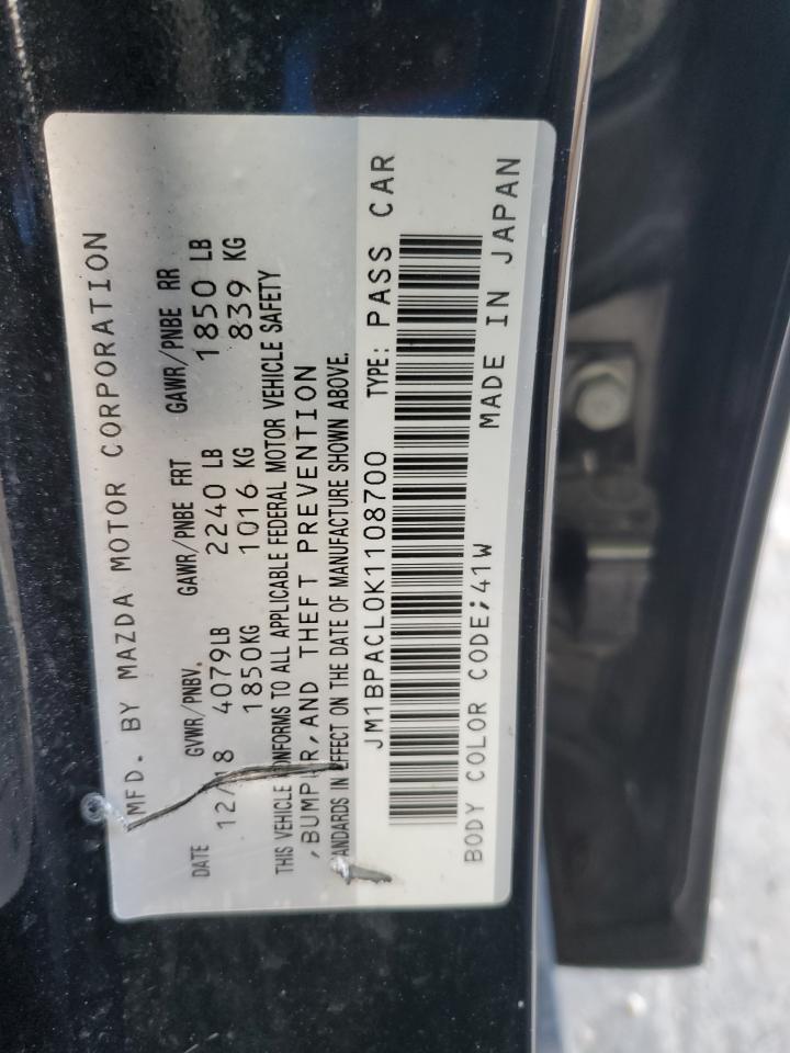 JM1BPACL0K1108700 2019 Mazda 3 Preferred Plus