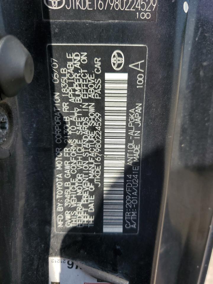 JTKDE167980224529 2008 Toyota Scion Tc