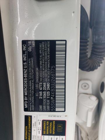 2018 MERCEDES-BENZ C 300 4MAT - 55SWF4KB3JU266175