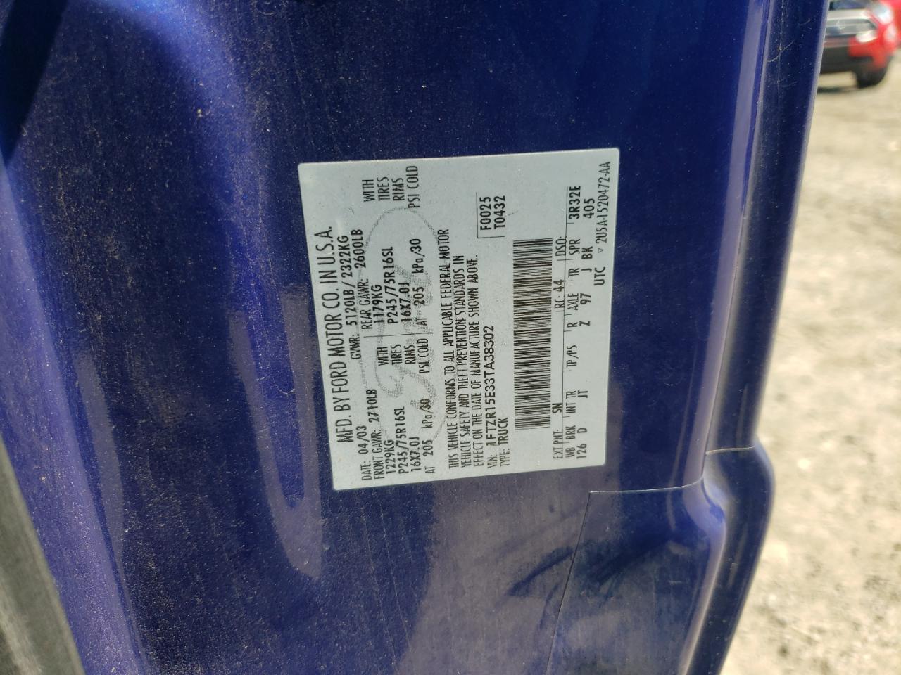 1FTZR15E33TA38302 2003 Ford Ranger Super Cab