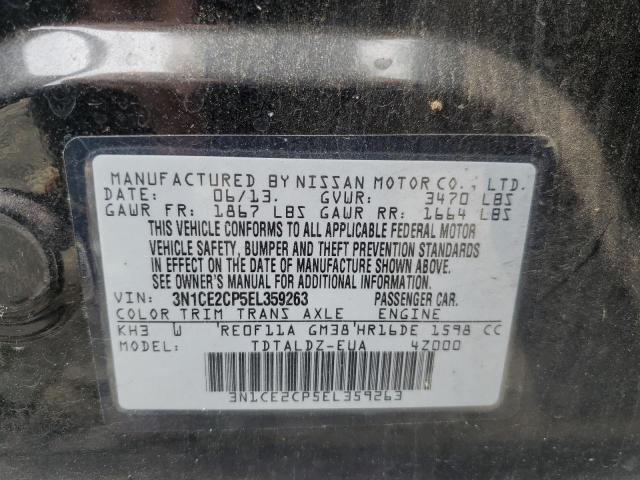 2014 Nissan Versa Note S VIN: 3N1CE2CP5EL359263 Lot: 57245044