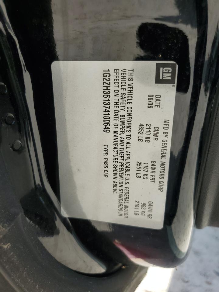 1G2ZH361374100649 2007 Pontiac G6 Gt