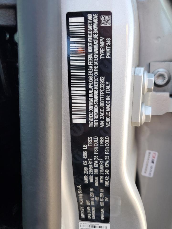 ZACCJBBT7FPC32952 2015 Jeep Renegade Latitude