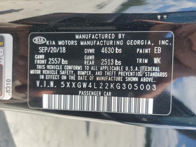 2019 Kia Optima Sx VIN: 5XXGW4L22KG305003 Lot: 59896444