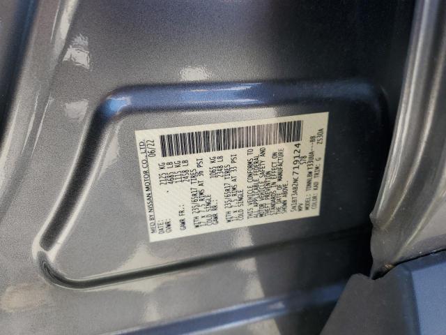 2022 Nissan Rogue S VIN: 5N1BT3AB2NC719124 Lot: 57711704