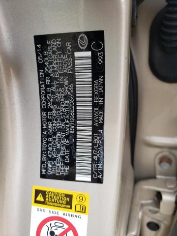 2014 Lexus Es 300H VIN: JTHBW1GG6E2066546 Lot: 58438094