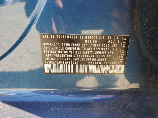 2015 VOLKSWAGEN GOLF TDI 3VWRA7AU4FM069033