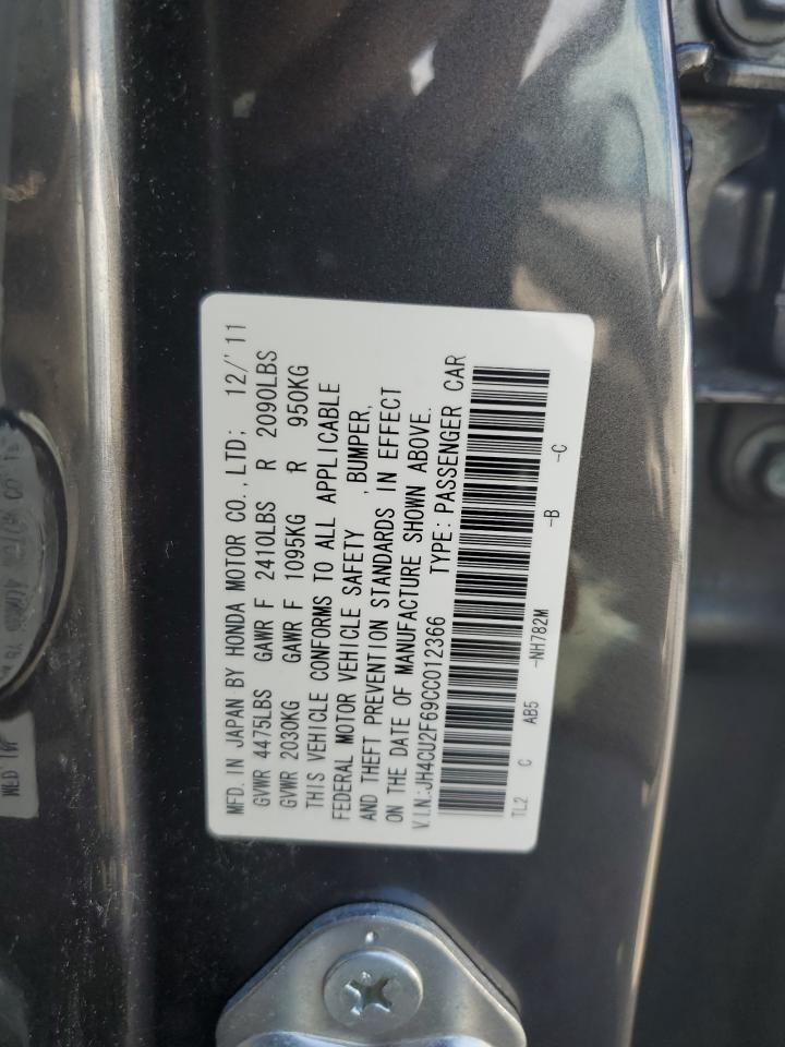 JH4CU2F69CC012366 2012 Acura Tsx Tech