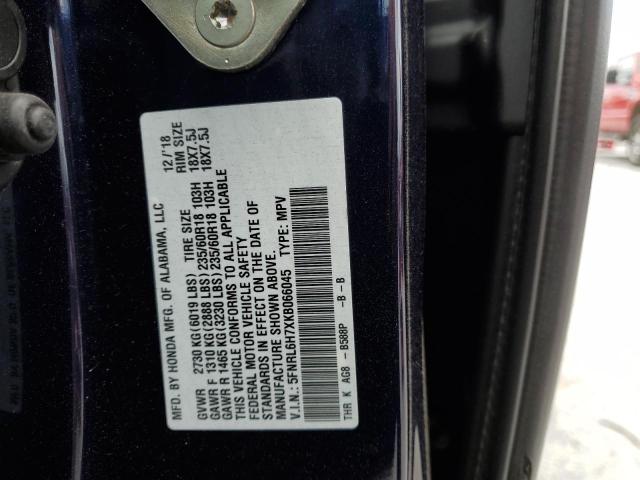 2019 HONDA ODYSSEY EX - 5FNRL6H7XKB066045