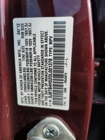 2013 Acura Rdx Technology VIN: 5J8TB4H52DL001378 Lot: 59066614