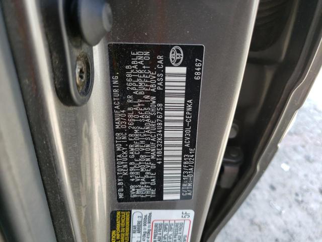 2004 Toyota Camry Le VIN: 4T1BE32K34U876758 Lot: 58234914