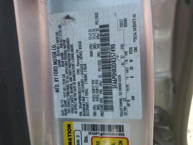 VIN 3FA6P0HR0DR357490 2013 Ford Fusion, SE no.12