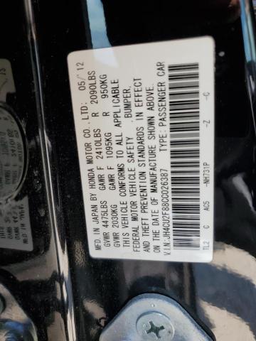 JH4CU2F88CC026387 2012 Acura Tsx Se