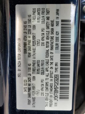 2023 Mazda Cx-5 Select VIN: JM3KFBBM5P0209268 Lot: 58870024