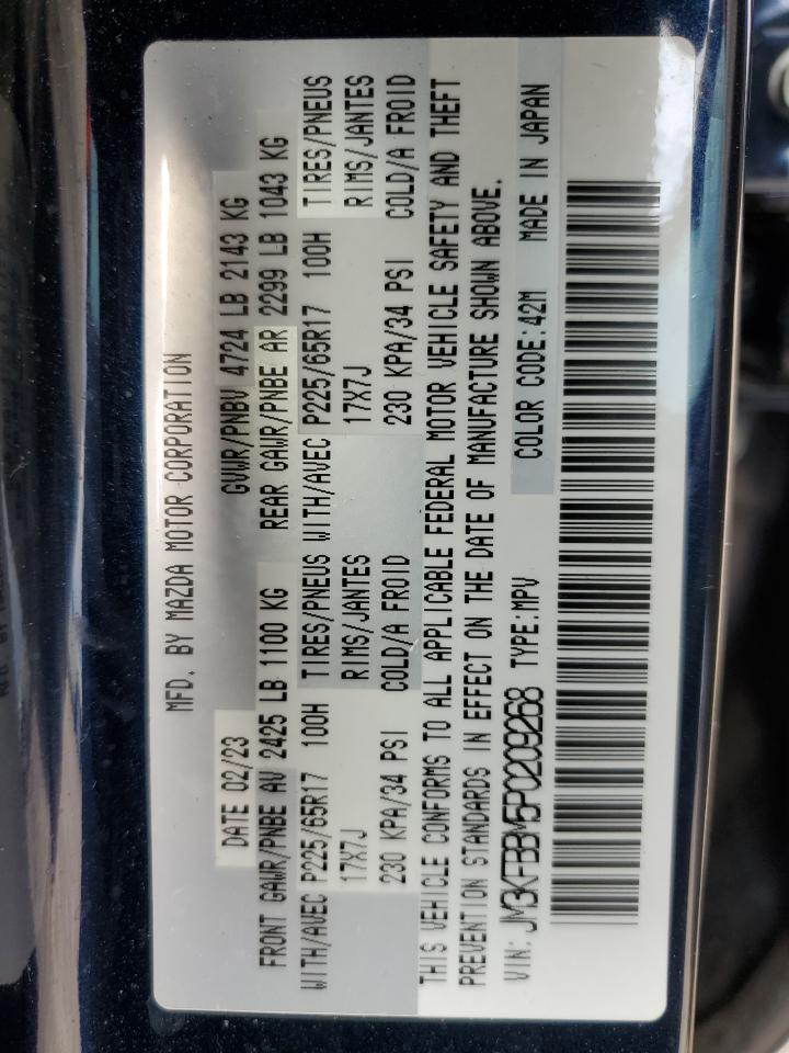 JM3KFBBM5P0209268 2023 Mazda Cx-5 Select