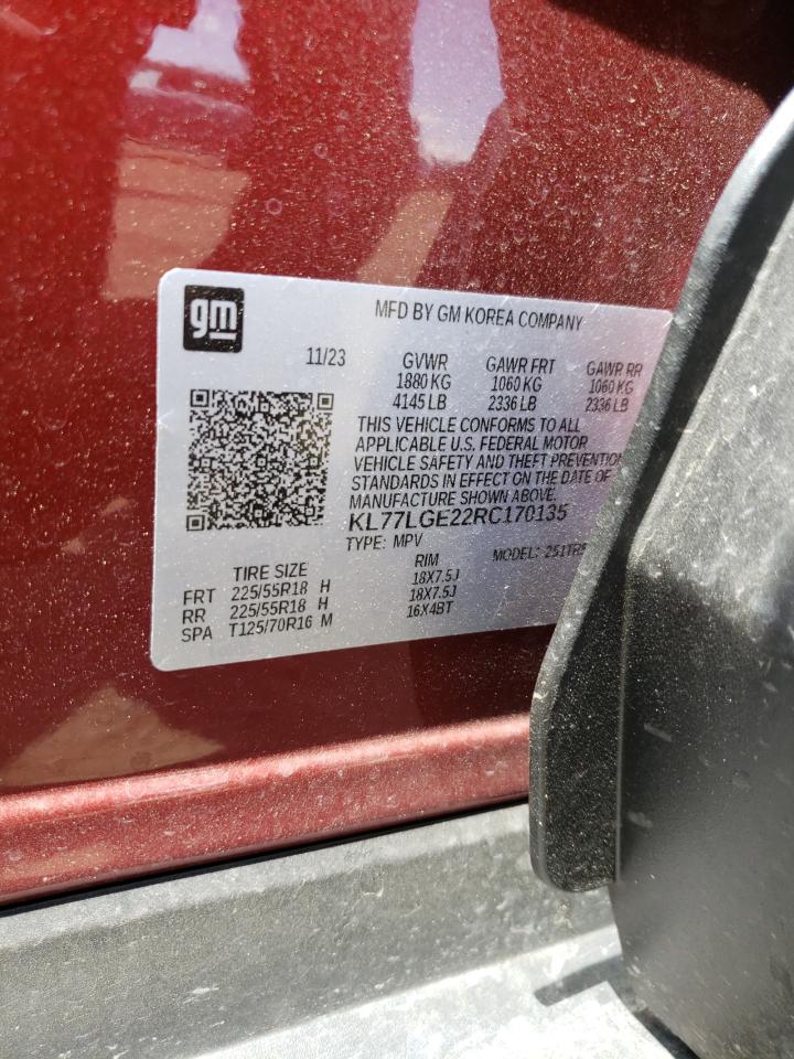 KL77LGE22RC170135 2024 Chevrolet Trax 1Rs