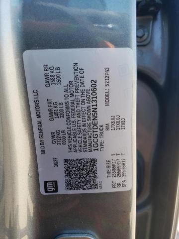 2022 Chevrolet Colorado Z71 VIN: 1GCGTDEN5N1310602 Lot: 59451504