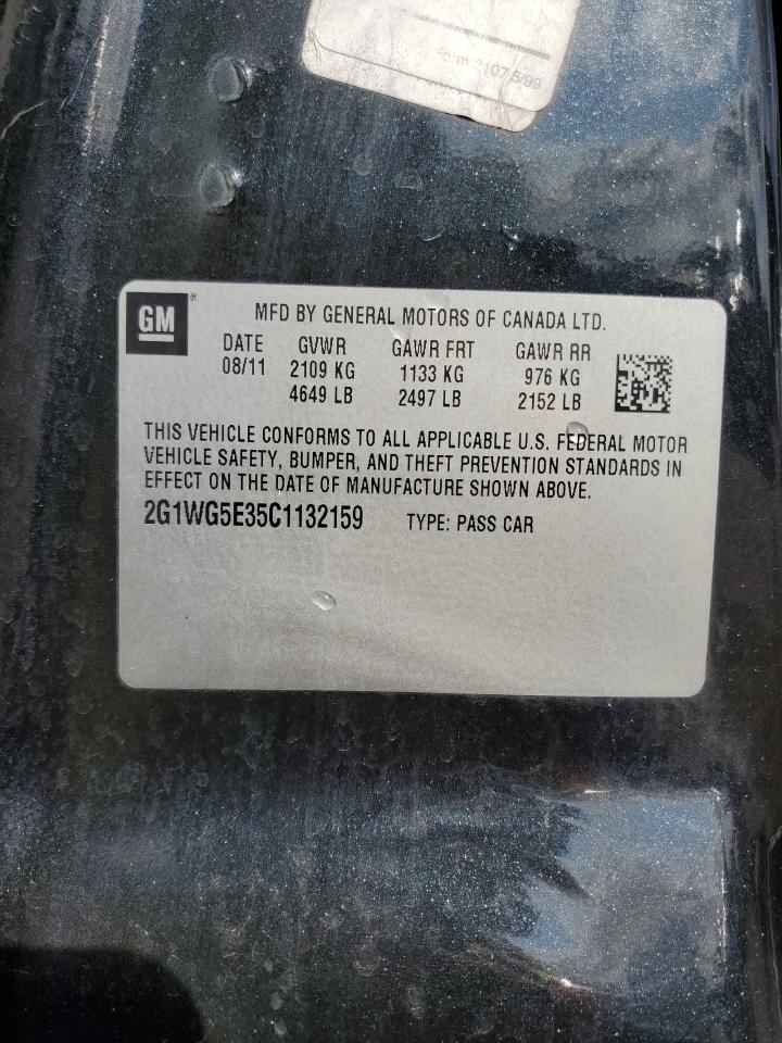 2G1WG5E35C1132159 2012 Chevrolet Impala Lt