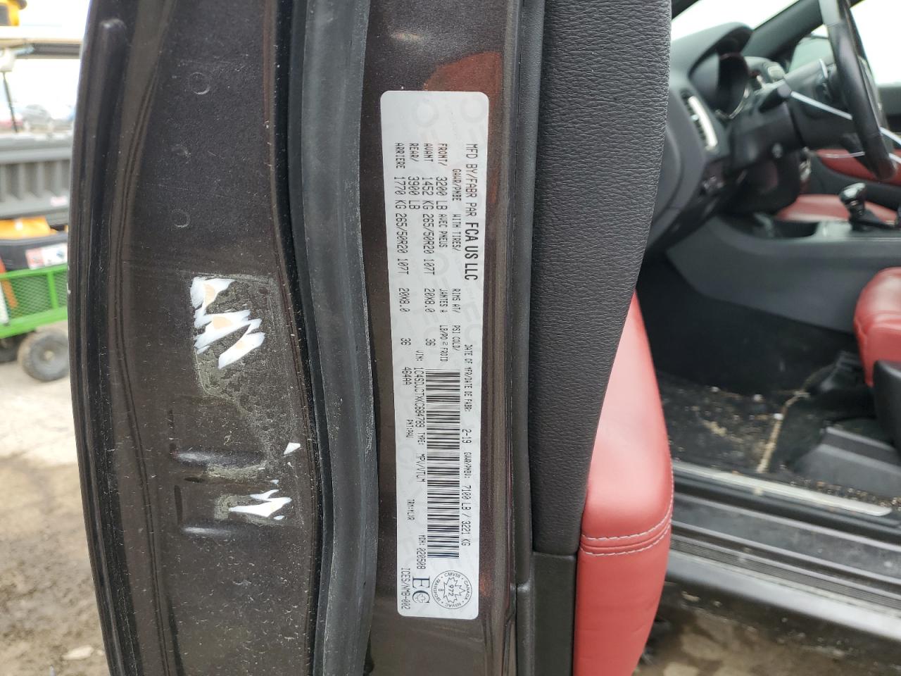 1C4SDJCTXKC684789 2019 Dodge Durango R/T