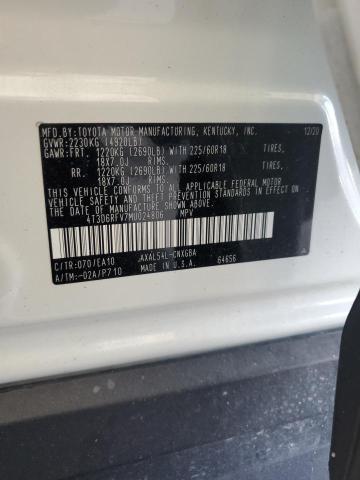 2021 Toyota Rav4 Limited VIN: 4T3D6RFV7MU024806 Lot: 58777224