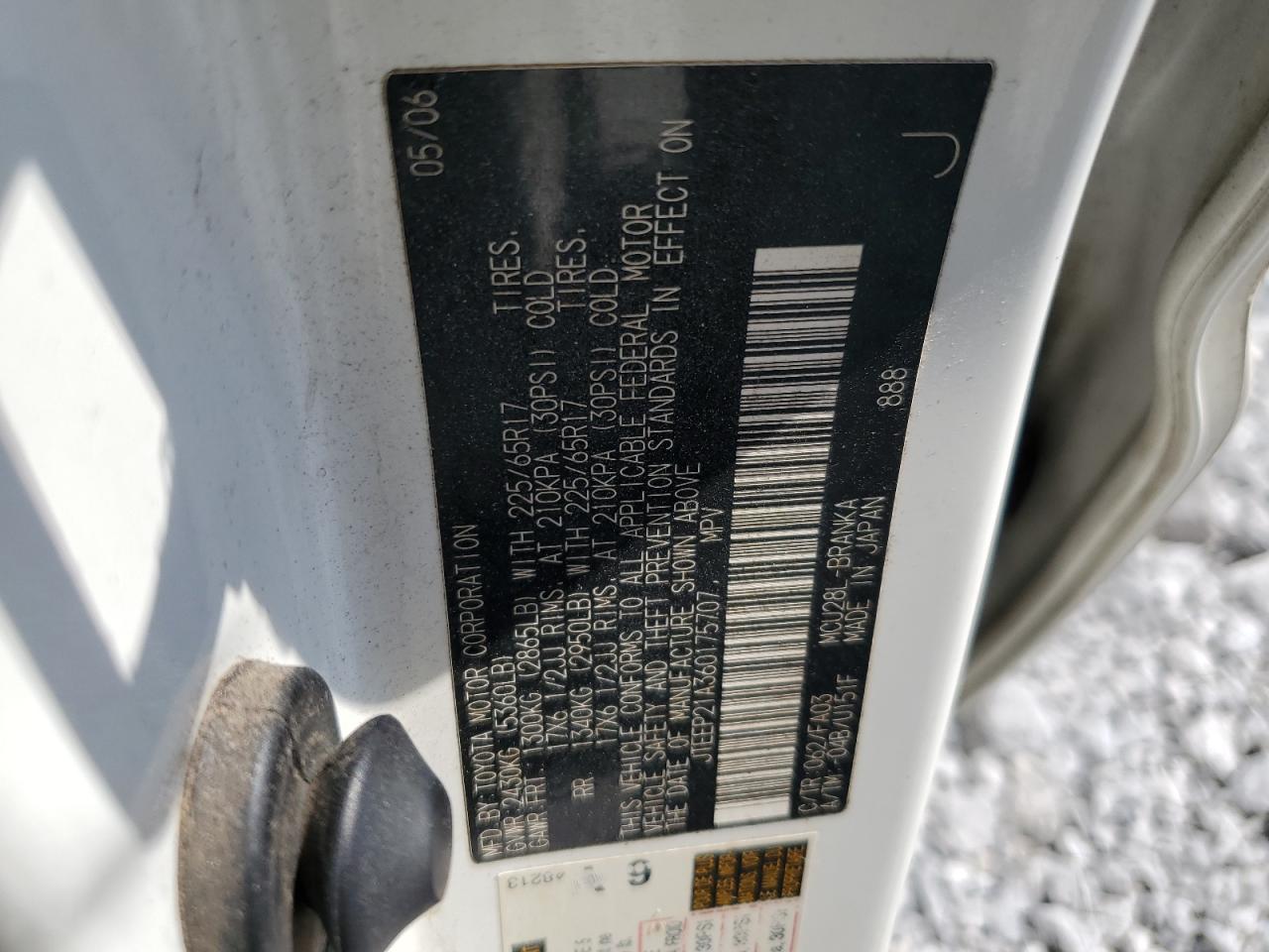 JTEEP21A360175707 2006 Toyota Highlander Limited