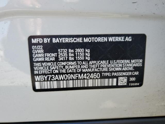 2022 BMW I4 EDRIVE WBY73AW09NFM42460