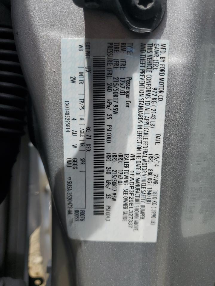 1FADP3F29EL327337 2014 Ford Focus Se