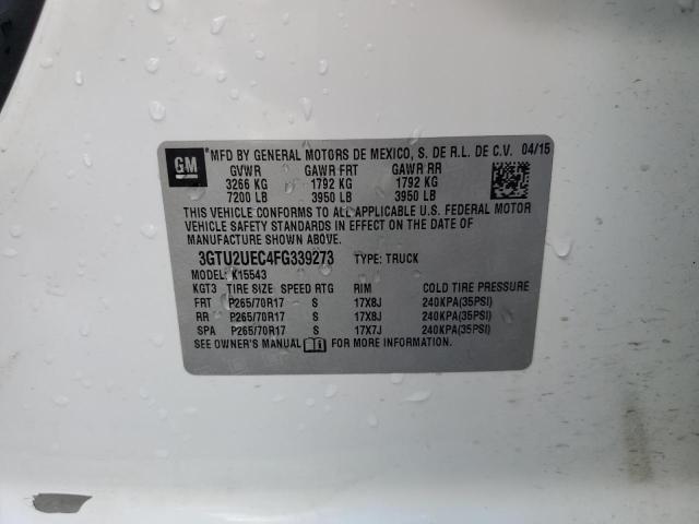 2015 GMC SIERRA K15 - 3GTU2UEC4FG339273
