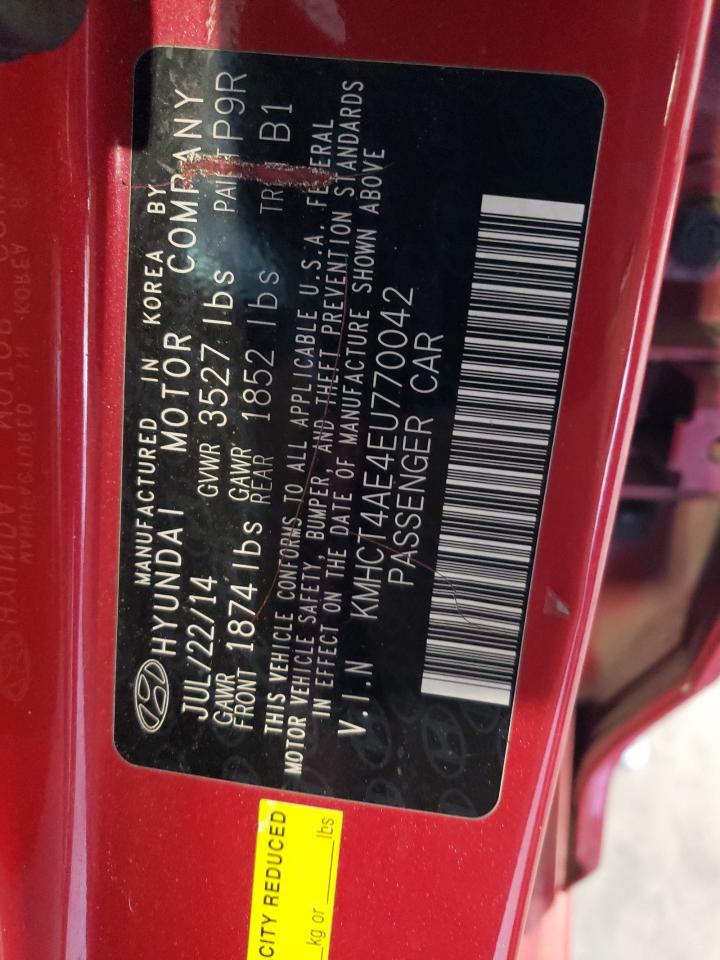 KMHCT4AE4EU770042 2014 Hyundai Accent Gls