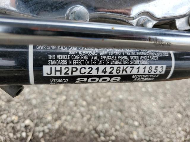 2006 HONDA VT600 CD - JH2PC21426K711853