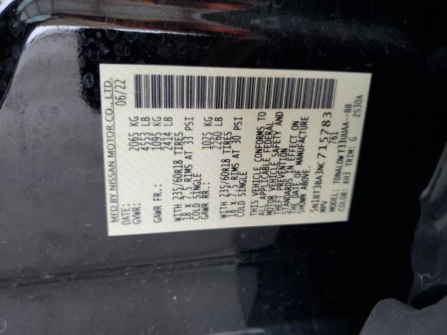 2022 Nissan Rogue Sv VIN: 5N1BT3BA3NC715783 Lot: 60126314