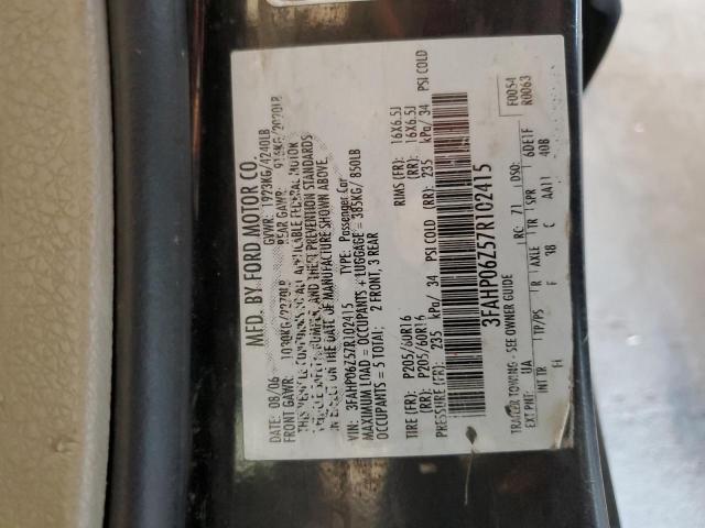 2007 Ford Fusion S VIN: 3FAHP06Z57R102415 Lot: 58739954