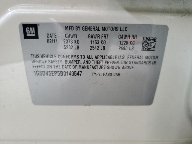 2011 Cadillac Cts-V VIN: 1G6DV5EP5B0149547 Lot: 60419604