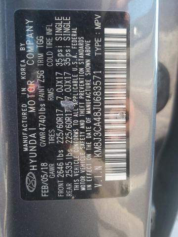 2018 Hyundai Tucson Sel VIN: KM8J3CA48JU683571 Lot: 59885284