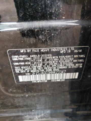 2017 Subaru Forester 2.5I Premium VIN: JF2SJAGC0HH423347 Lot: 60545324