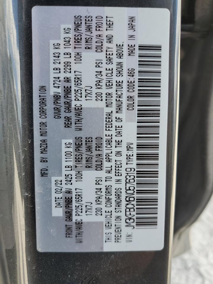 JM3KFBCM6N0576319 2022 Mazda Cx-5 Preferred