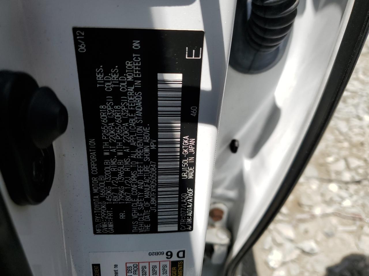 JTJBM7FX9D5050847 2013 Lexus Gx 460