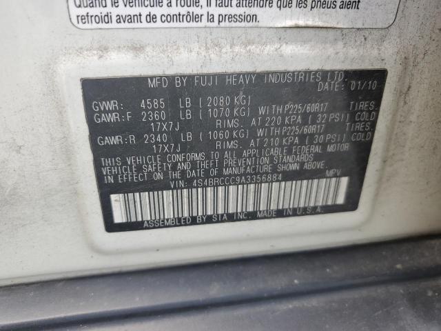 2010 Subaru Outback 2.5I Premium VIN: 4S4BRCCC9A3356884 Lot: 55640154