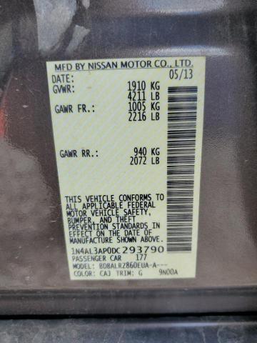 1N4AL3AP0DC293790 2013 Nissan Altima 2.5