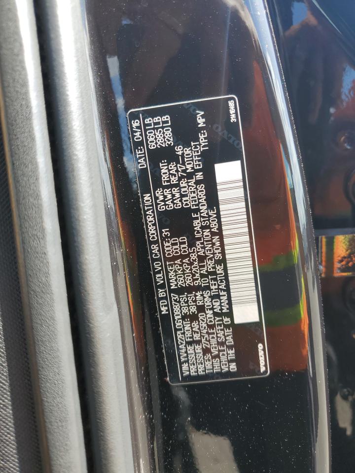 YV4A22PL0G1088737 2016 Volvo Xc90 T6