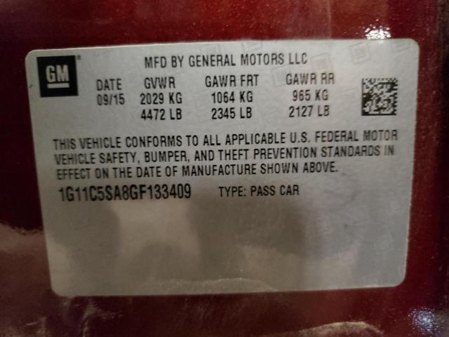 2016 CHEVROLET MALIBU LIM - 1G11C5SA8GF133409