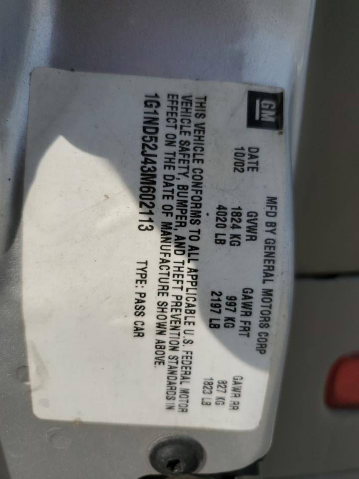 1G1ND52J32M523062 2002 Chevrolet Malibu