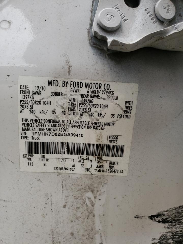 1FMHK7D82BGA09410 2011 Ford Explorer Xlt