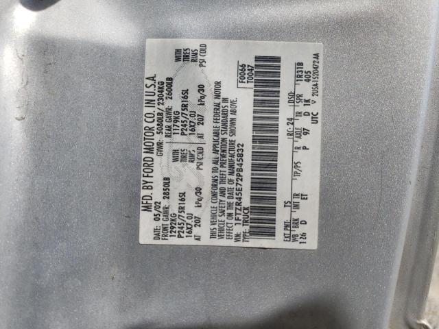 2002 Ford Ranger Super Cab VIN: 1FTZR45E72PB45832 Lot: 57974754