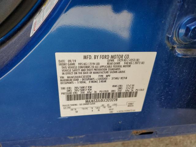 2020 Ford Ecosport Ses VIN: MAJ6S3JL0LC323228 Lot: 60847484