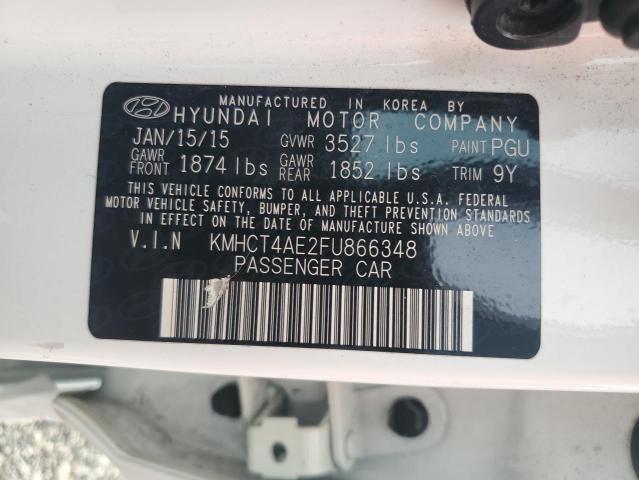 2015 Hyundai Accent Gls VIN: KMHCT4AE2FU866348 Lot: 59543674
