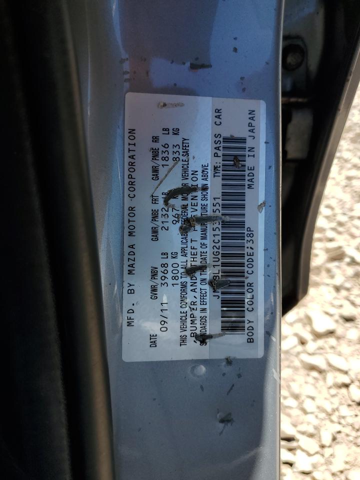 JM1BL1UG2C1538551 2012 Mazda 3 I