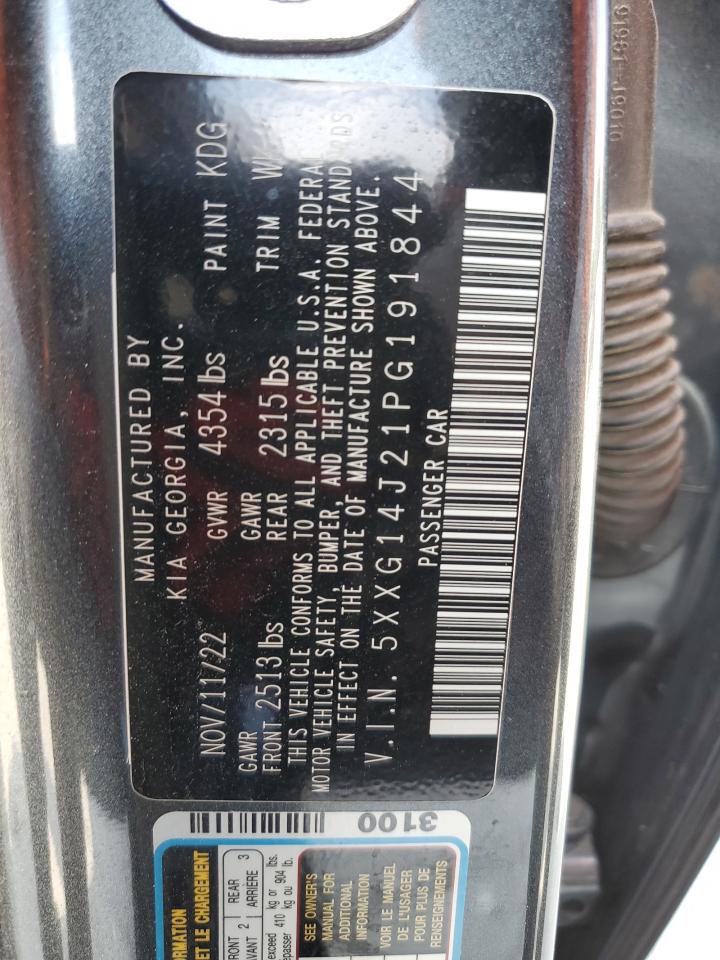 5XXG14J21PG191844 2023 Kia K5 Lxs