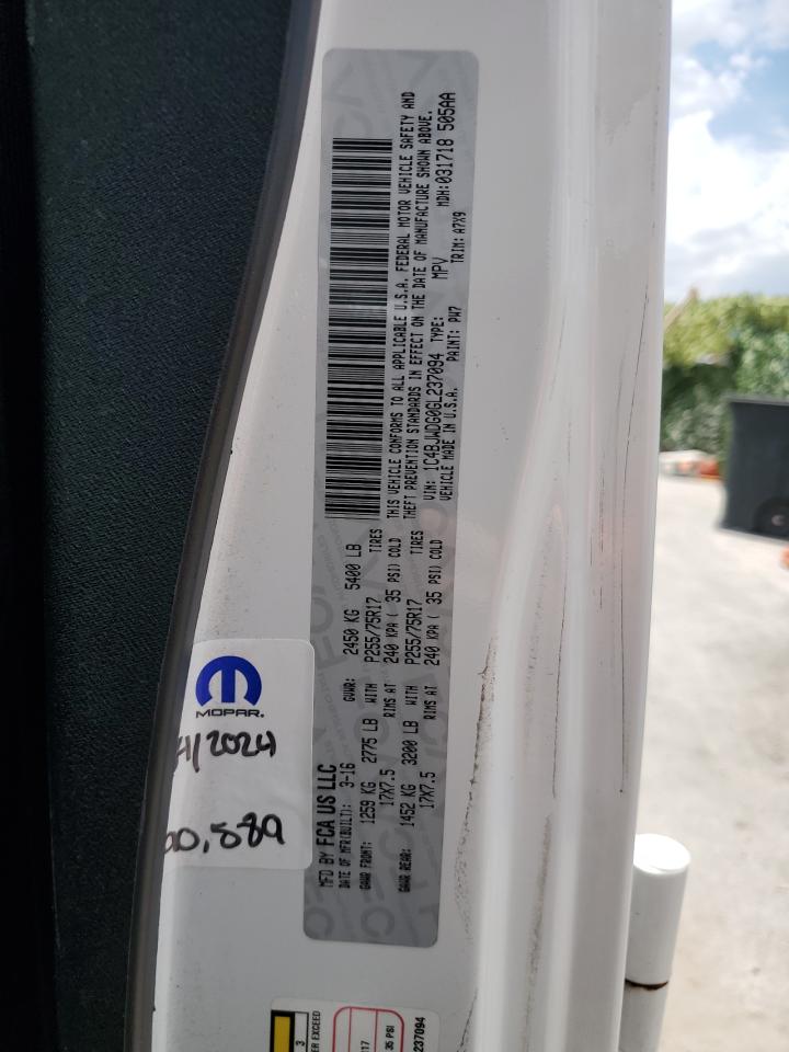 1C4BJWDG0GL237094 2016 Jeep Wrangler Unlimited Sport